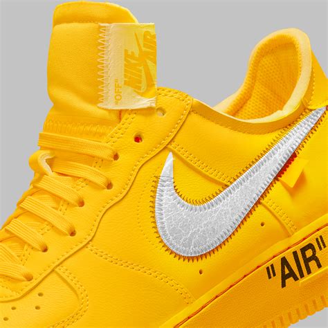 air force azzurre off white|yellow off white af1.